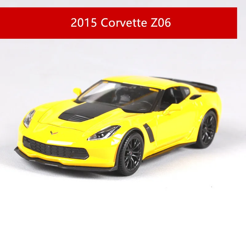 Maisto 1:24 Corvette Muscle Car Roadster имитация сплава модель автомобиля моделирование украшение автомобиля коллекция подарочная игрушка - Цвет: 2015-Z06