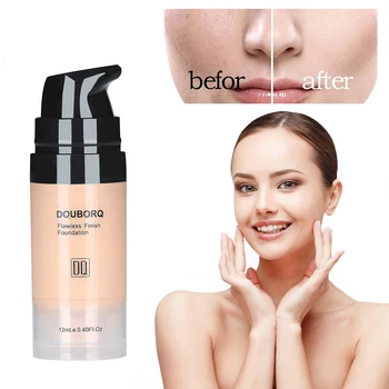 

12ml Liquid Foundation Concealer Effectively Reduces Dark Circles Brighten Skin Color Waterproof Makeup BB Cream TSLM2