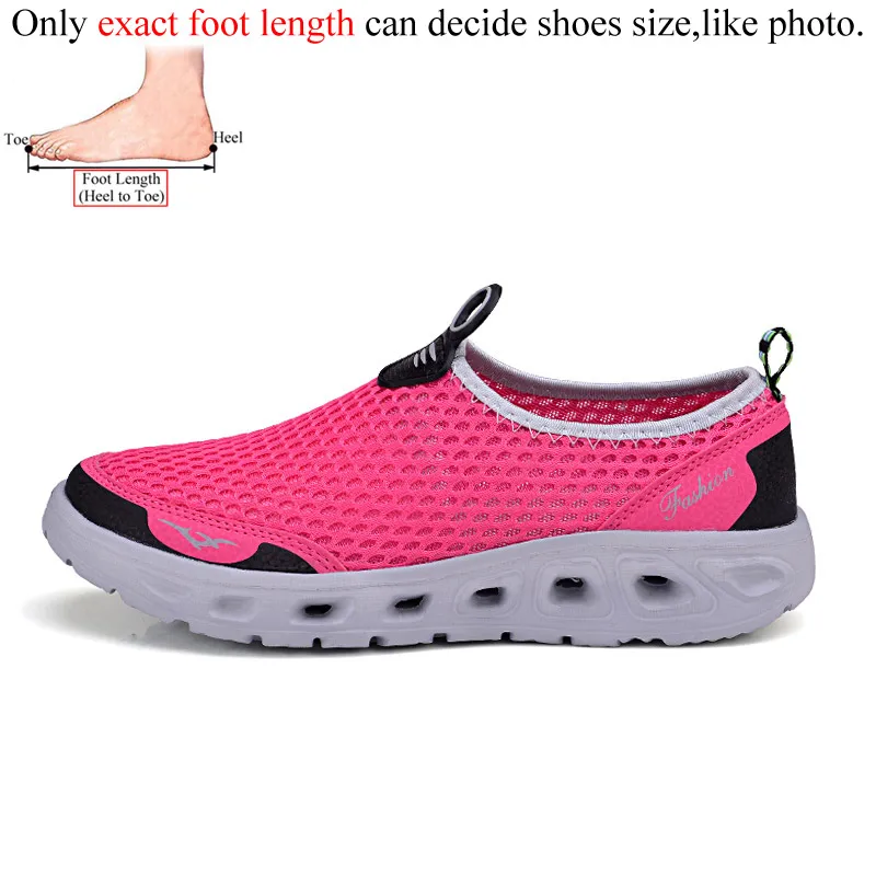 Aqua мужские кроссовки; женская обувь для пляжа моря для ходьбы; zapatillas mujer; вождения, рыбной ловли waterschoenen Мужская Спортивная обувь без шнуровки, Дамская обувь - Цвет: Rose Red