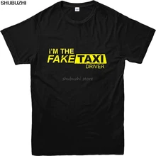 Футболка с надписью «Faketaxi» и надписью «I'm The Fake Taxi»; дизайнерская футболка; Homme; хлопок; летняя футболка с короткими рукавами; sbz1351