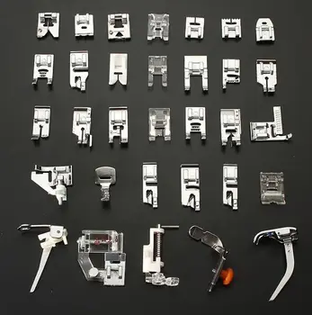 

32pcs Domestic Sewing Machine Presser Foot Feet Kit Set Brother Singer Janom