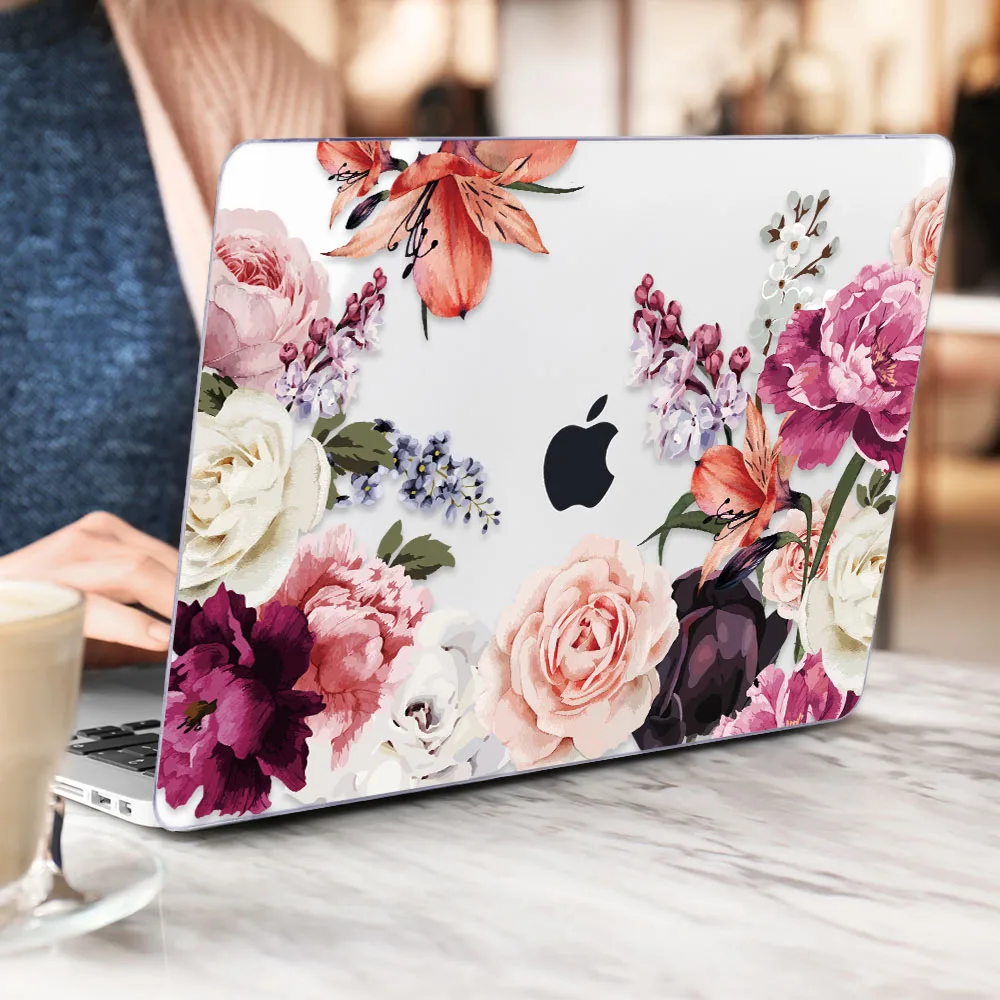 Чехол для ноутбука Apple MacBook Air Pro retina 11 12 13 15 16 дюймов Сенсорная панель A2141 A2159 A1932 Жесткий Чехол для клавиатуры