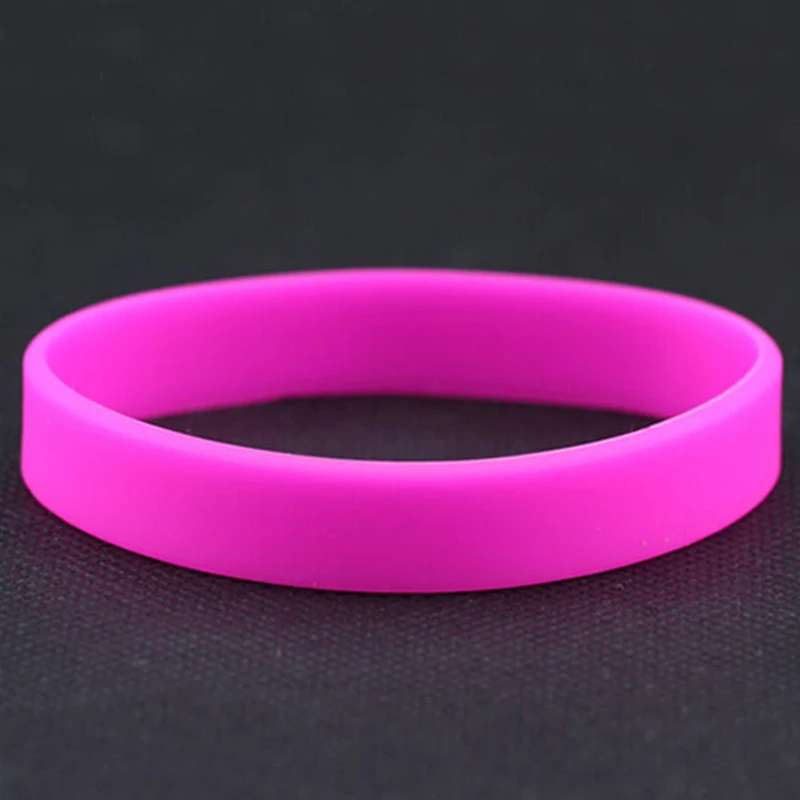 Silicone Wristband Bracelet Sports Casual Bracelet Female Men Pure Color For Simple Women Unisex Bracelet