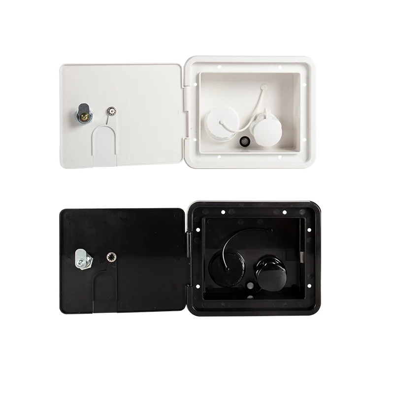 RV Square Water Inlet Filling Port With Pressure Filling Port Gravity Hatch Water Box