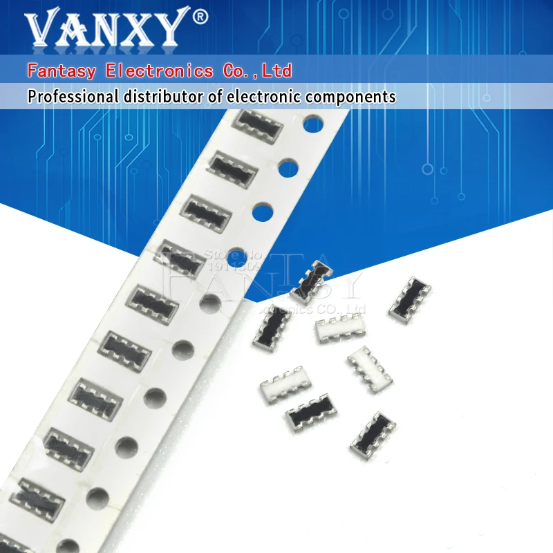 200pcs SMD exclusion 0603 8P4R 2*4P 100 ohm 100R Network Resistor array