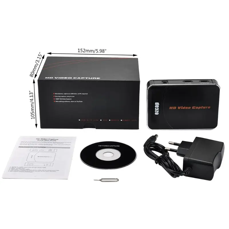 1 комплект США/ЕС штекер hd игра видео Захват 1080P hdmi рекордер Адаптер для xbox One