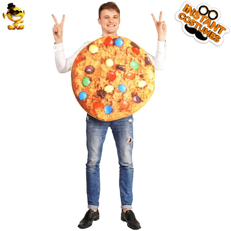 FF347 Взрослый унисекс карамельные бобы печенье костюм косплей Purim вечерние комбинезон для карнавала вечерние Cosutme - Цвет: FF347