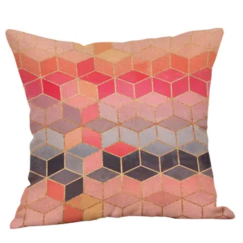 

#L5 geometric Pillow cover Pillowcase Cotton Linen Printed Throw Pillow Cover Pillows Decorative Home Pillow Case DROP SHIPPING