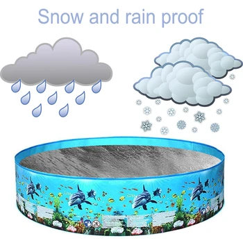 

Hot Tub Swimming Pool Cover Above Ground Dustproof Outdoor Garden Endothermic Protector LDPE Insulation Film Sunshade Anti UV
