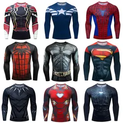 Rashguard Jiu Jitsu T-shirt  Bjj Boxe MMA Boxing T-shirts Long Sleeve Fitness Sport Sweater Tee Rash Guard For Men MMA Clothing