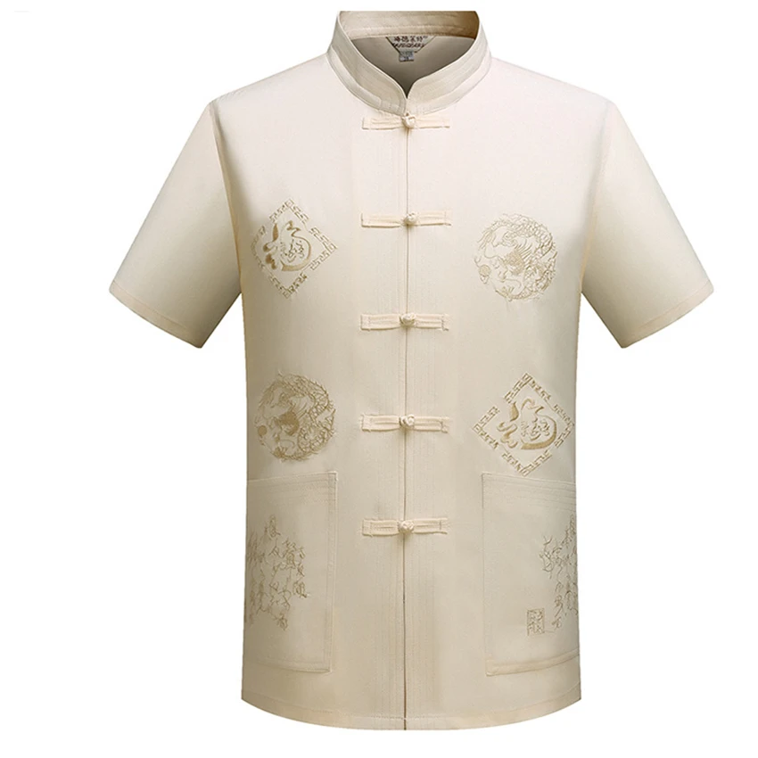 Men Tang Suit Traditional Chinese Clothing Jackey Chinese Shirt Style New Year Top Pant Hanfu Kung Fu Clothing Blouse Party