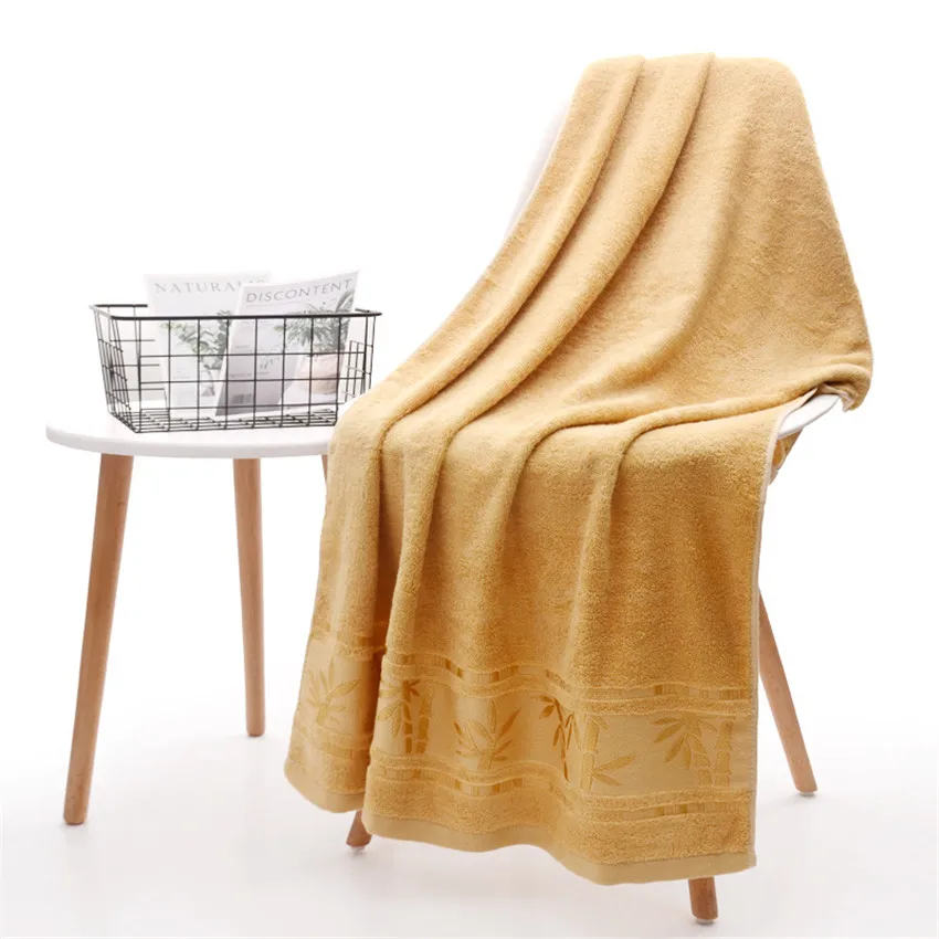 Бамбуковое волокно банные полотенца из микрофибры полотенце для ванной комнаты Для мужчин Для женщин Мягкий махровое полотенце для взрослых супер впитывающая ткань для дома