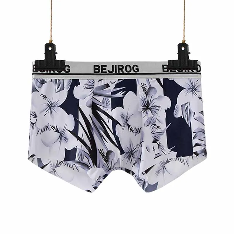 Сексуальные мужские трусы дышащие Бесшовные эластичные Bedruckte Herren-Boxershorts Atmungsaktiv Nahtlose unterwyasche - Цвет: 3