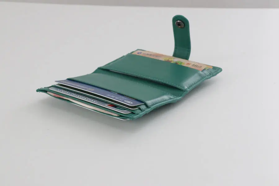 Гарантированный кошелек из овечьей кожи, держатель для карт, ручная работа, брендовый дизайн, женский кошелек, короткий мягкий ремень, сумка для кредитных карт