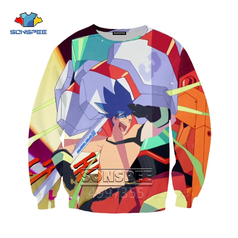 SONSPEE/аниме Promare Harajuku, детские толстовки с 3D принтом, детская одежда для мальчиков и девочек-подростков, топы, пуловер с длинными рукавами, SW135