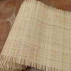 Rouleau de rotin en osier naturel indonésien en forme de L, 50 95cm, pour meubles, chaise, Table, armoire, porte, plafond, décor 
