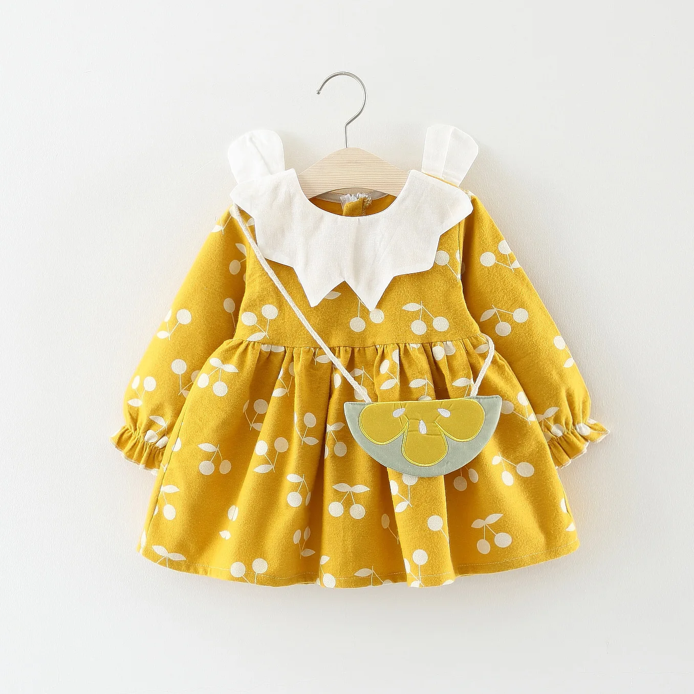 

Baby Girls Autumn Clothing Long-sleeved Dress 0-1-2-3-Year-Old Infant Autumn Skirt 6 Months Girls Princess Skirt