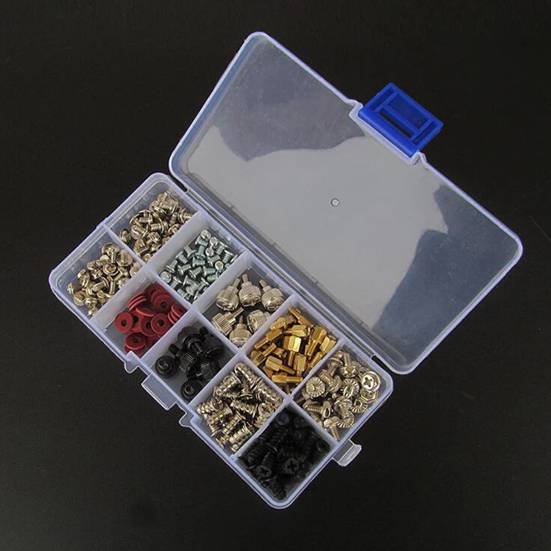 

228PCS Accessories DIY For Motherboard Mounting Hardware Screws Repair Tool Hard Disk Computer For PC With Case Set
