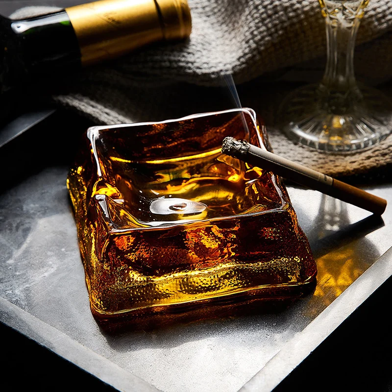 Windproof Square Ashtray Eco-Friendly Heat Resistan Restaurant Living Room Coffee shop Hotel Internet Cafe Easy to clean Ashtray