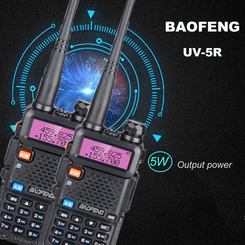 Baofeng портативная рация UV 5R UHF/VHF двухстороннее радио UV5r переносной Чехол для