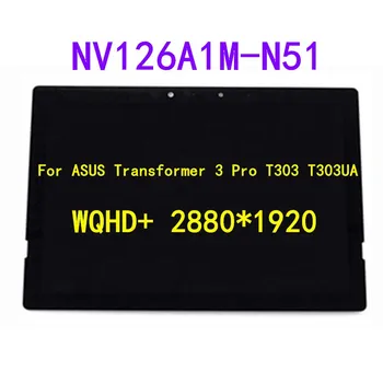 

Original Laptop LCD Touch Screen for ASUS Transformer 3 Pro T303 T303UA Digitizer Assembly IPS WQHD+ 2880*1920 NV126A1M-N51
