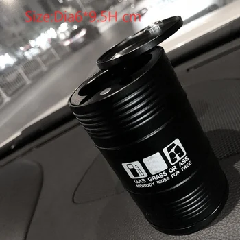 

Automotive interior accessories Car JDM metal ashtray Creative oil barrel ashtray for car