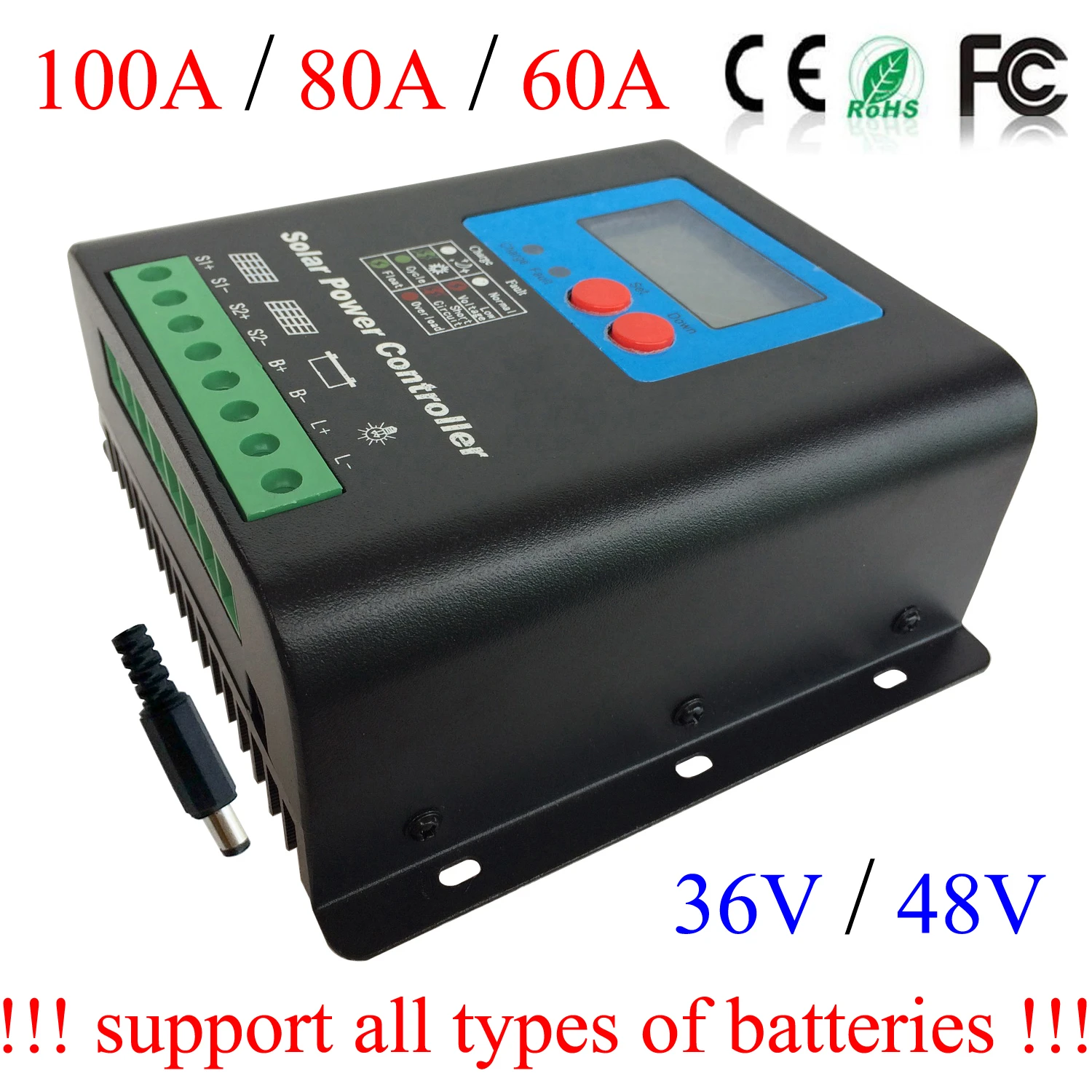 100a 48v 36v Mppt Solar Controller Ups Lifepo4 Lithium Iron Battery Regulator 100 Enough 60a 80a Solar Charge Controller Solar Controllers Aliexpress