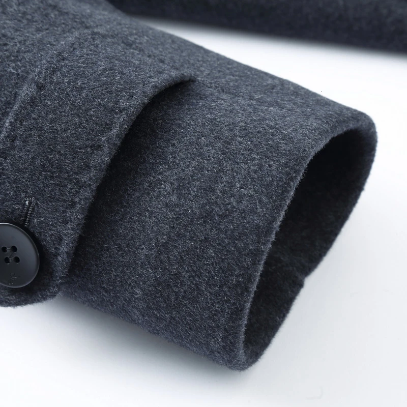 8XL, двустороннее шерстяное пальто, мужское теплое ветрозащитное пальто, увеличивающее удобрение, легко толстое Свободное пальто