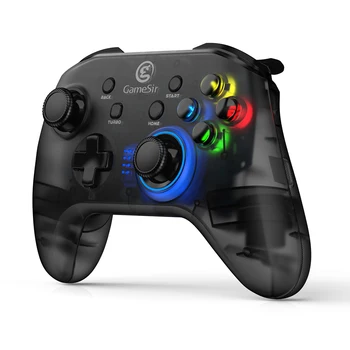 

GameSir T4 Wireless Gamepad, Game Controller with Asymmetric and Vibrating Motor, Windows PC Joystick with USB Dongle