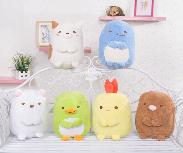 1 шт. Kawaii Япония угловая биология плюшевая японская анимация Сумико гураши животные мультфильм Сумка Сан-х мягкие игрушки-подушки для детей