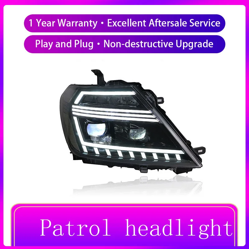 

new style headlights for Nissan Patrol Y62 Headlight 2012-2019 DRL full LED with dynamic turning signal