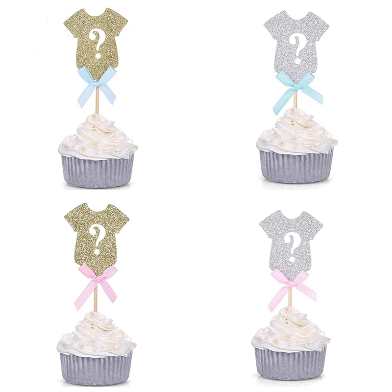 10Pcs Baby Shower Decorations Its A Boy Girl Clothes Cupcake Cake Toppers Tools Party Decoration | Дом и сад