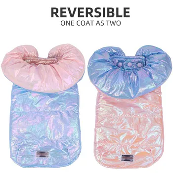

Reversible Dog Coat Cat Dog Jacket Puppy Down Jacket Hoodie Coat Pet Clothes Warm Clothing For Small Dogs Winter Outfits Product