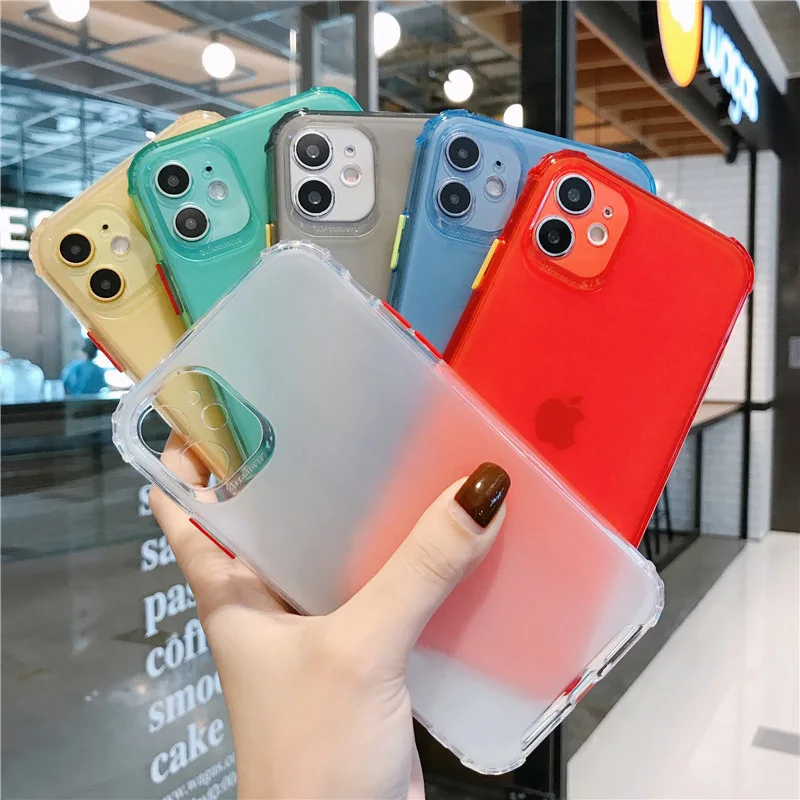 Противоударный яркий прозрачный чехол для Xiaomi Mi 10 Lite 9 Pro 8 A3 9T CC9 Redmi K30 K20 8A Note 9S 8T 7 6 5