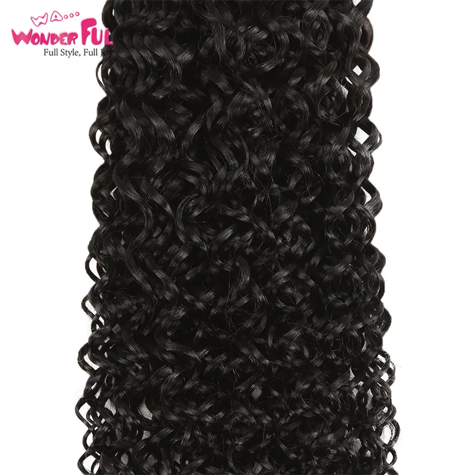 WA...WONDERFUL Kinky Curly 10"-30" M Indian Remy Hair Nature Color Brazilian Bundles Wholesale Hair Remy Hair Extension