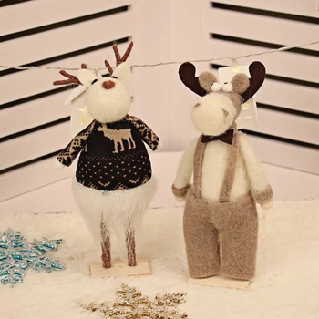 

Christmas Dolls Santa Claus Snowman for Home Standing Toy Birthday Party Gift Kids Christmas Decorations for home Decor hh