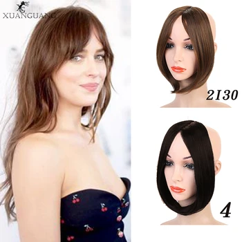 

XUANGUANG bangs Clip In on Front hair Bang Side Fringe Hair Extension Real Natural Synthetic bangs hair piece