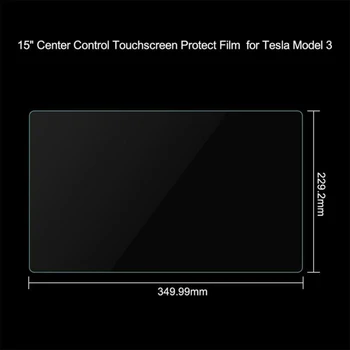 

15 Inch Navigation Screen Protector Film Tempered Glass For Tesla Model 3 Use