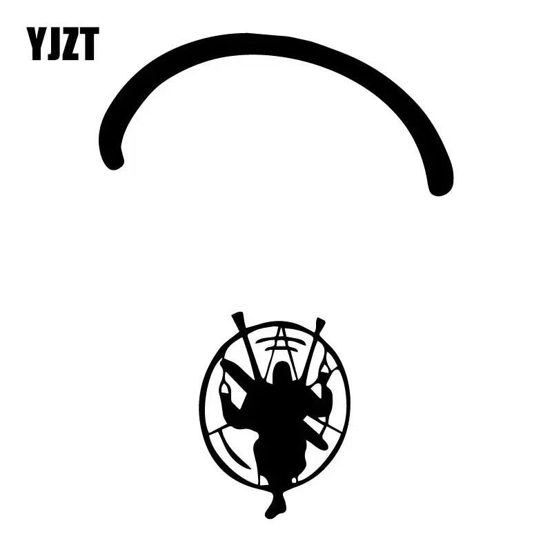 

YJZT 12.7CM*17.4CM Paramotor Flyer Paramotorist Motoparaplane High-quality Decorative Stickers Creative Car Sticker C31-0328