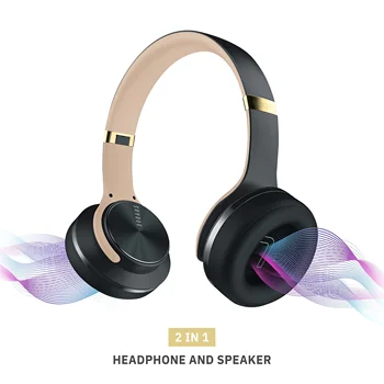 

EQ Mode Wireless Headphone Original SODO MH5 Comfortable 2 in1 Twist-out Bluetooth Speaker Headphone with Microphone for Phone