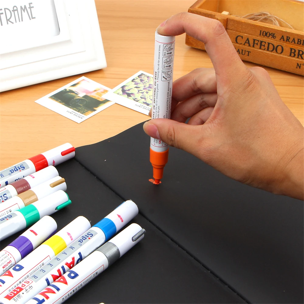 EZONE 12pcs/colors Highlighter Fluorescent Pen Liquid Paint Marker Pen For LED Writing Board For Painting Graffiti Office Supply