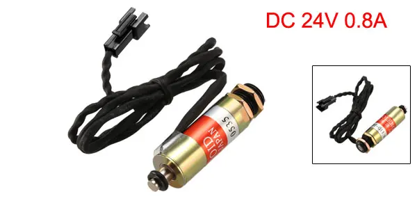 DC 24V 0.25kg 2.6mm Uxcell Pull Тип линейного движения Электромагнит - Цвет: DC 24V 0.25kg 2.6mm