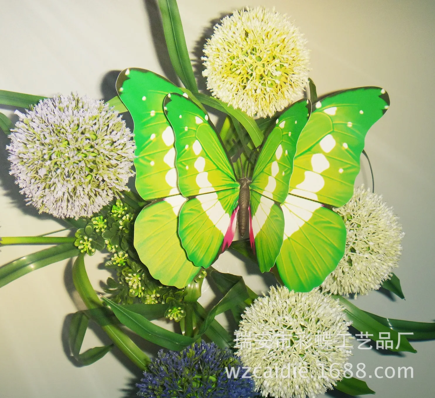 22 см Большой размер модель бабочка, магниты на холодильник, плитка, украшение сада, украшения для дома двойное с бабочкой