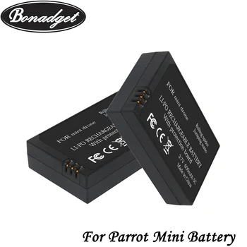 

Bonadget 2Piece Replacement 3.7V 600mah Li-ion Battery For Parrot Mini Drones Rolling Spider Jumping Sumo Mini Drone Battery