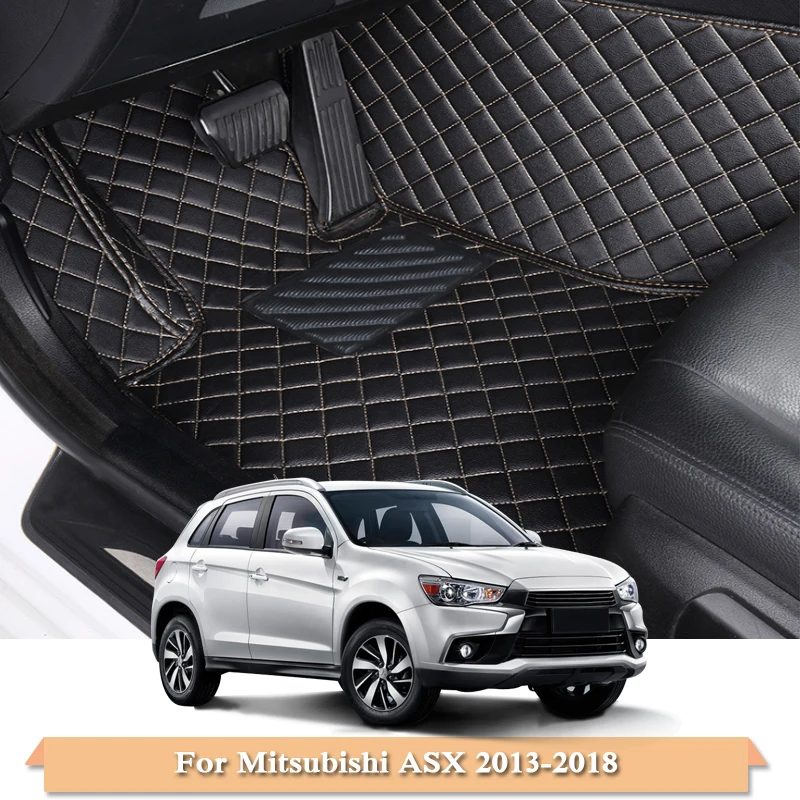 Автомобильный Стайлинг автомобильные коврики для Mitsubishi ASX 2013- 5 мест LHD Кожа Авто коврик для ног крышка внутренние аксессуары
