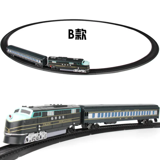 Electric Train Rail Car Track Toy Set Simulation Railway Model Children's Train High-speed Rail Boy Toy 2
