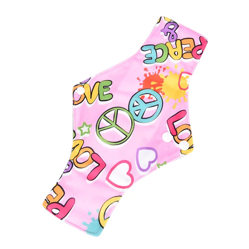 Reusable Bamboo Cotton Mama Menstrual Cloth Sanitary Pads Napkin Washable Waterproof Panty Liners Women Feminine Hygiene