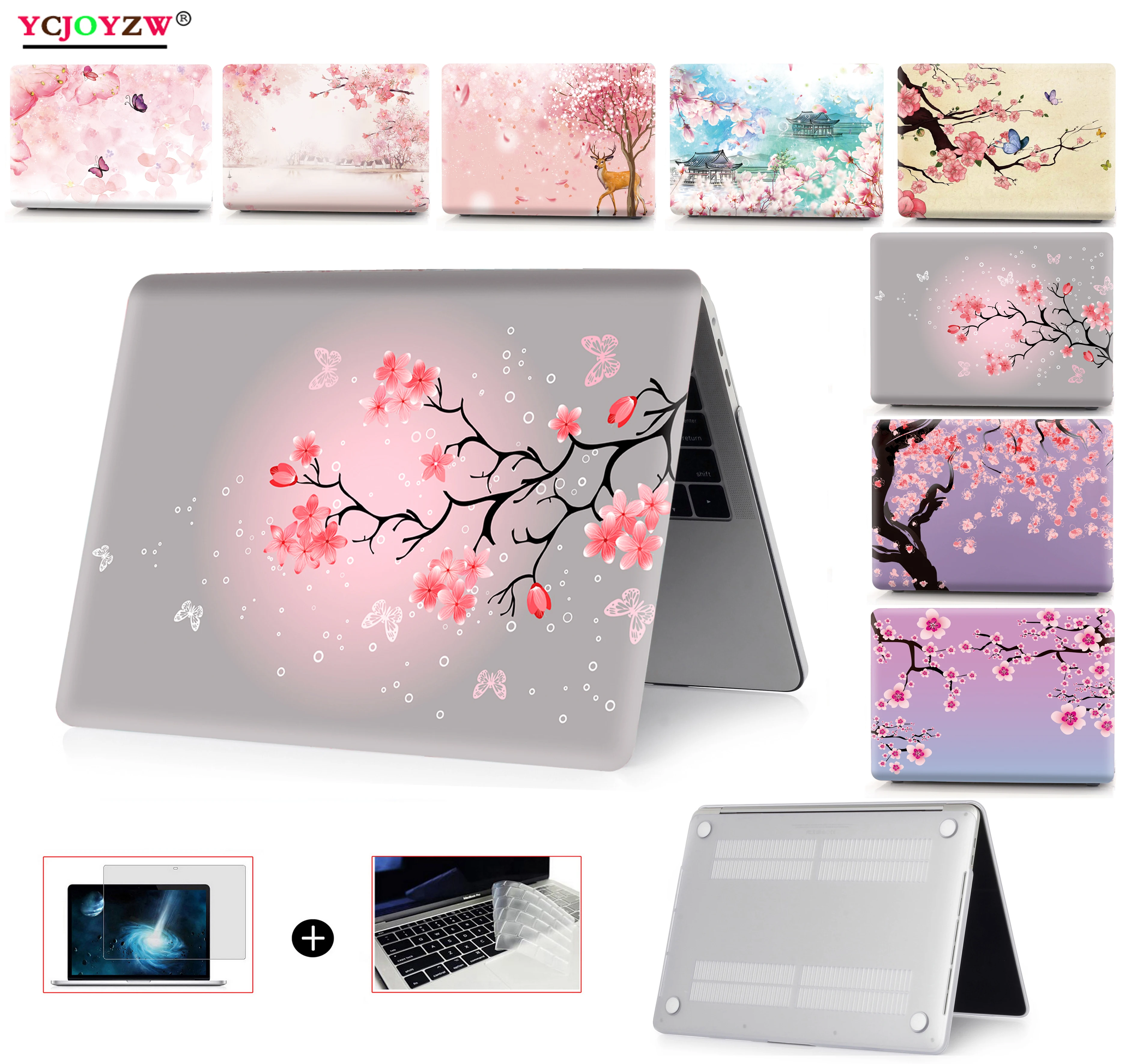 

New 2019 cherry Case Cover for MacBook Air 11 air 13 inch A1466 A1932 Pro 12 13 15 Retina A1502 A1706 A1708 A1989 A2159