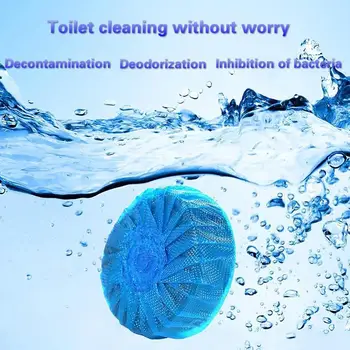 

10PCS/Set Blue Toilet Dirt-removal Cleaner Detergent Toilet Toilet Bathroom Deodorant Cean Cleaner Cleaner Bubble N2F1