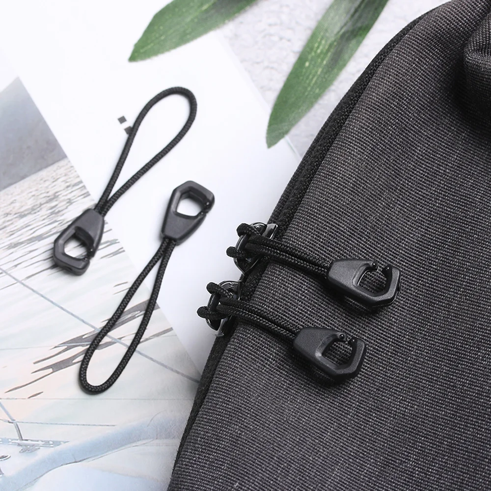 Zipper Accessories 5pcs Zipper Pull Puller End Fit Rope Tag Fixer Zip Cord Tab Replacement Clip Broken Buckle Travel Bag Suitcase Tent Backpack zipper repair kit,zipper pullers,zipper accessories
